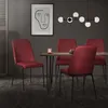 ML-Design jídelní židle sada 4 červených polyesterových Náhled obrázku produktu 7