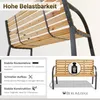 Gartenbank SANTORINI aus Holz & Metall | 2-Sitzer | Produktbild-Vorschau 6