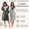 CalmyLIFE Badjas dames, zachte ochtendjas - met Productafbeelding-voorbeeld 3