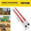 VEVOR Lot de 2 dents de chargeur frontal 4,5 x 99 cm Dents Voir les images du produit 7
