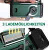 Tekoo Kurbelradio 10000mAh Notfallradio mit Powerbank Solar Produktbild-Vorschau 5