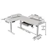 Hilodesk 160x120cm L-form Elektryczne biurko stojące Podgląd zdjęcia produktu 2