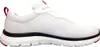 A side view of a white Skechers men's sneaker with black and red accents. Produktbild-Vorschau