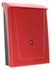 Profirst Mail PM 780 Kunststoff Briefkasten Schwarz Rot Produktbild-Vorschau 1