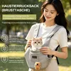 Katzen Rucksack Atmungsaktiv Haustier Rucksack bis 12.5 kg, Produktbild-Vorschau 4