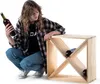KADAX Weinregal aus Holz, 52 x 25.5 x 52 cm, Natürlich, 1 Produktbild-Vorschau 5