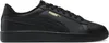 A studio shot of a black Puma Smash 3.0 L sneaker with gold accents. Podgląd zdjęcia produktu