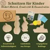 Eli® Lindenholz - Schnitzfiguren zum Schnitzen inkl. Produktbild-Vorschau 6