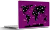 MuchoWow® Laptop Aufkleber Sticker Cover Weltkarte Kinder - Produktbild-Vorschau 1