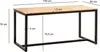 FineBuy Esszimmertisch 120x60x76 cm Akazie Massivholz Produktbild-Vorschau 3
