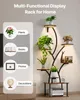 A multi-functional display rack with plants, books, photos, and decorations, illuminated by integrated growth lights. Anteprima dell’immagine prodotto