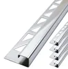 Dalsys 5x Fliesenschiene Eckprofil 2,5m x 10mm Edelstahl Produktbild-Vorschau 1