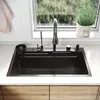 SONNI nerezový drez 75x45x23cm multifunkčný stĺp, vstavaný Náhľad obrázku produktu 10