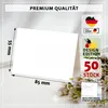 50 Tischkarten Blanko Weiß – Platzkarten zum Beschriften Produktbild-Vorschau 4
