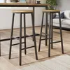 MODFU Set van 2 barkrukken, eetkamerstoelen met verstelbare Productafbeelding-voorbeeld 2