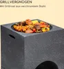 blumfeldt Monolith Feuerschale mit Grill MGO & Stahlschale Produktbild-Vorschau 3