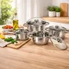 set di pentole da 8 pezzi pentole in acciaio inox ad Anteprima dell’immagine prodotto 6