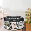 Ohrádka pro štěňata černá skládací volný výběh výběh pro Náhled obrázku produktu 7