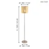 Piantana Contemporanea Viserbella 1 Luce Acciaio Ottone Anteprima dell’immagine prodotto 5