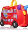 A red toy bus with Peppa Pig characters on the side, on a white background. Produktbild-Vorschau