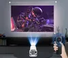 A projector is projecting an image of an astronaut on a wall, with a remote control in hand. Náhled obrázku produktu