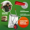 GARDEBRUK® Brouette 80L galvanisée poignée caoutchouc max. Voir les images du produit 3