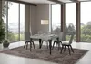 Ausziehbarer Tisch 80x120/204 cm Paxon Cemento Anthrazit Produktbild-Vorschau 2