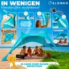 ELONEO Strandzelt Sonnensegel LSF 50+ UV Schutz Windschutz Produktbild-Vorschau 3