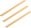 Three gold-colored decorative strips for acoustic panels are arranged diagonally on a white background. Produktbild-Vorschau