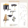 Yaheetech Katzen Kletterwand, 4er Set, inkl. Katzenhöhle Produktbild-Vorschau 3