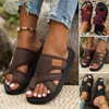1 Paar Damen-Sandalen in Übergröße, rutschfeste Sohle, Produktbild-Vorschau 2