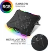 SK Notebook Laptop Rainbow Kühler Kühlpad Ständer 18cm Produktbild-Vorschau 3