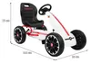 ABARTH Pedal-Gokart für Kinder Weiß + EVA-Räder + Produktbild-Vorschau 2
