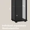 K-Möbel Glasvitrine stehend in Schwarz (176x37x33 cm) mit 4 Produktbild-Vorschau 6
