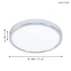 EGLO LED Deckenleuchte Fueva 5, Ø 28,5 cm, Aufbauleuchte, Produktbild-Vorschau 3