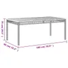 vidaXL Gartentisch Schwarz 180x90x75 cm Poly Rattan Produktbild-Vorschau 9