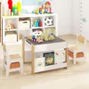 Tavolo per bambini COSTWAY con 2 sedie, gruppo di seduta Anteprima dell’immagine prodotto 2