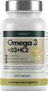 Omega 3 + D3 & K2 Kapseln, 100% vegan aus Algenöl, 120 Produktbild-Vorschau 1