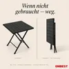 ONBEST Balkontisch klappbar | Schwarz | 56,5 x 62 cm | Produktbild-Vorschau 5
