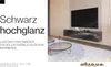 Szafka RTV Czarna Wysoki Połysk - 270 x 40 x 35 cm - Szafka Podgląd zdjęcia produktu 8