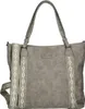 XL großer Damen Shopper Umhängetasche Tasche Leder Optik Produktbild-Vorschau 2