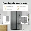 vidaXL Duschabtrennung Dunkel transparent 120 x 140 cm Produktbild-Vorschau 6
