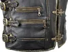 Vintage Lederweste Kutte Lederkutte Bikerweste Rockerweste Produktbild-Vorschau 3