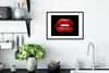 MuchoWow® MuchoWow® Gerahmtes Poster Lippen - Geld - Rot Produktbild-Vorschau 4