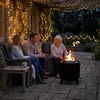 Relaxdays Braciere senza fumo, 2 in 1 con griglia, acciaio, Anteprima dell’immagine prodotto 3