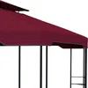 Gartenpavillon 4x3m Deluxe Pavillon Outdoor stabil Bordeaux Produktbild-Vorschau 6
