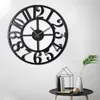 Opviq, Circle XL, Wanduhren, Schwarz, Metall, 70 x 70 cm Produktbild-Vorschau 3
