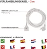 Verlängerungskabel 3 m / 1 Steckdose / weiß / PVC / 1,5 mm2 Produktbild-Vorschau