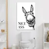 MuchoWow® - Leinwandbilder - Zitat - Esel - Tiere - Netter Produktbild-Vorschau 3