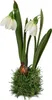 Schneeglöckchen Frühlingsblume H. 23cm auf Grassockel Produktbild-Vorschau 1
